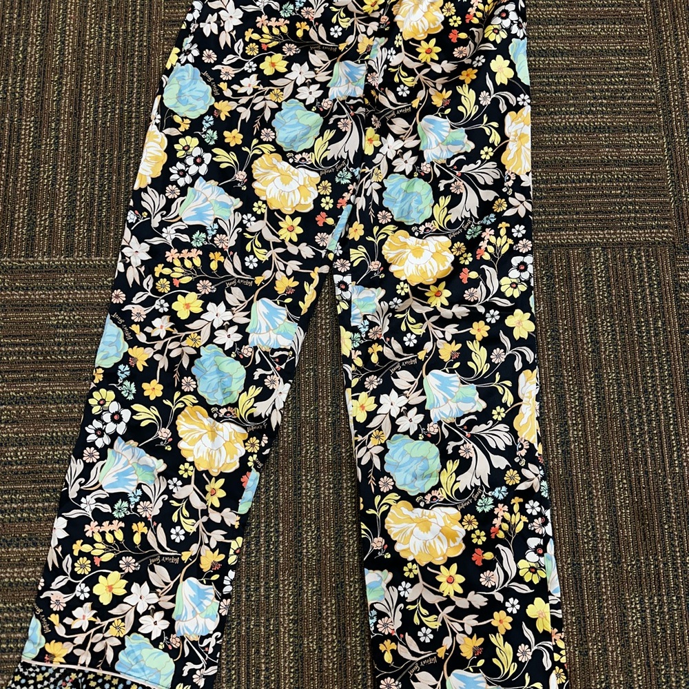 Victoria's Secret Women’s Pajama Bottoms - Black, Yellow, Blue Floral